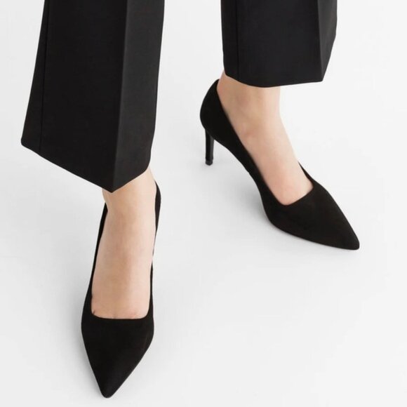 Flattered Charlie Suede Heels in Black! Size 10 womens! Worn once!